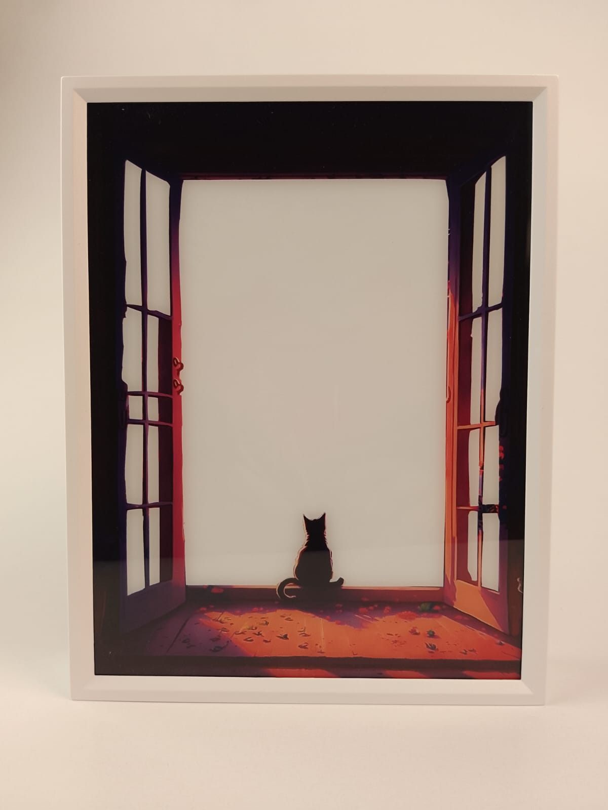 ARSA Twilight Watcher open window and cat silhouette shown unlit